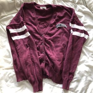 Burgundy cardigan